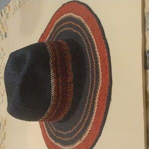 Hatattack Blue and Tan Hat